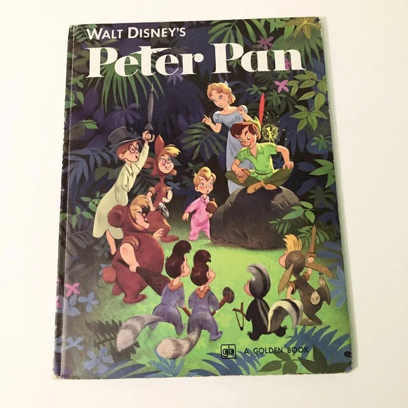Vintage 1976 Peter Pan A Big Golden  Book Walt Disney - Picture 1 of 16